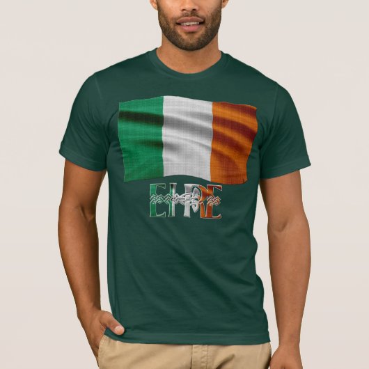 T-shirt GIFT RANGE DU DRAPEAU IRLANDAIS ~ Eirinn go brach! (Devant)
