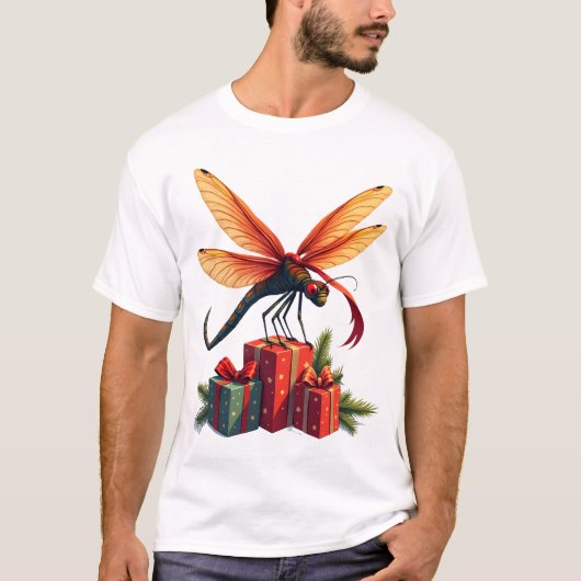 T-shirt Gift-Wrapped Dragonfly (Devant)