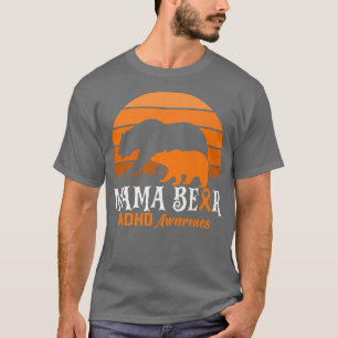 T-shirt Gigi Bear TDAH Maman Journée nationale de sensibil