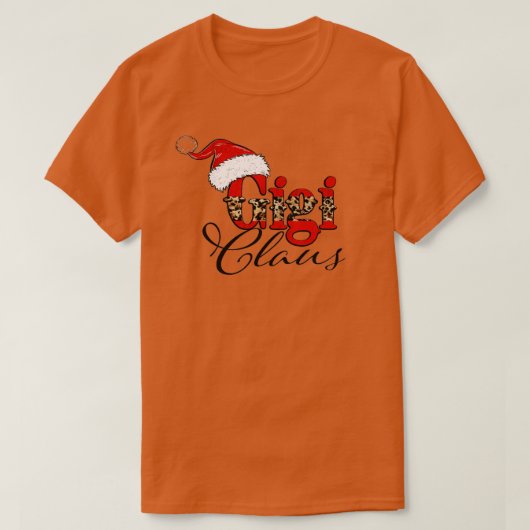 T-shirt Gigi Claus Joyeux Noël Drôle Maman Amour Père Noël (Design devant)