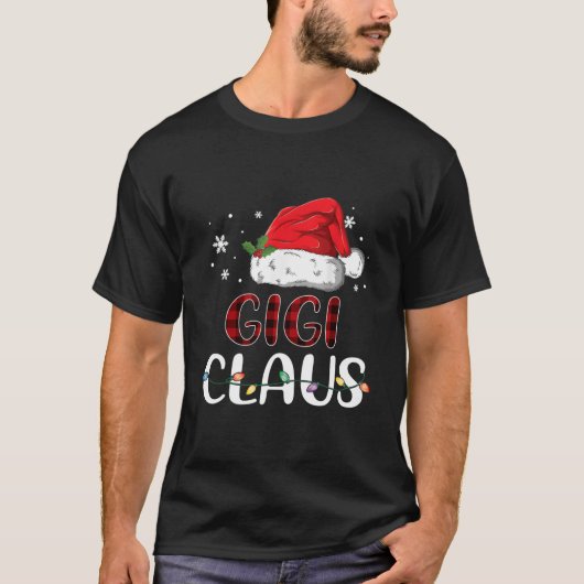 T-shirt Gigi Claus Noël Père Noël Buffalo à jumelage (Devant)