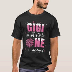T-shirt Gigi De La Fille Anniversaire Hiver Onederland 1er