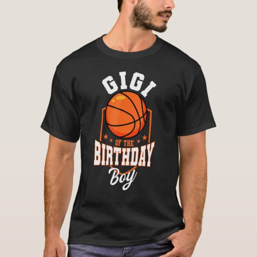 T-shirt Gigi De L'Anniversaire Boy Basketball Thème Annive (Devant)