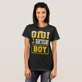 T-shirt Gigi De L'Anniversaire Boy Construction Travailleu (Devant entier)