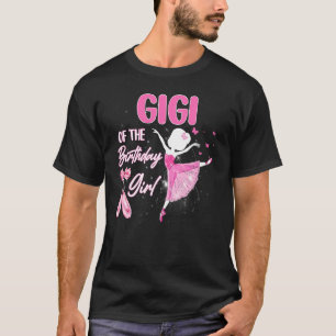 T-shirt Gigi De L'Anniversaire Fille Ballerina Ballet Thèm