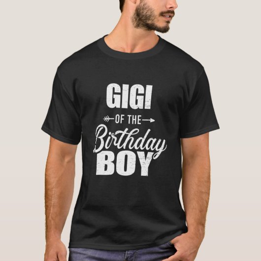 T-shirt Gigi De L'Anniversaire Garçon Matching Famille (Devant)
