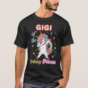 T-shirt Gigi De L'Anniversaire Princesse Joyeux Dabbing Un