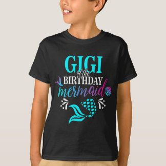 T-shirt Gigi De L'Anniversaire Sirène Matching Famille