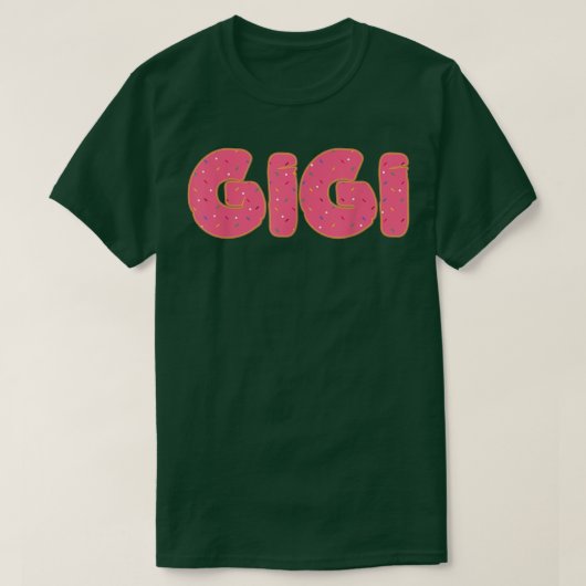 T-shirt Gigi Donut Grand-mère Doughnut Lover Party (Design devant)