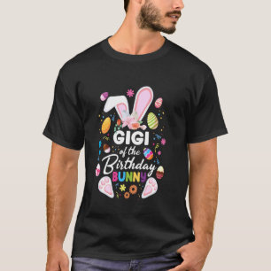 T-shirt Gigi du lapin d'anniversaire Pâques Anniversaire F