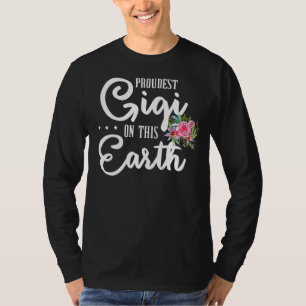 T-shirt Gigi Fier Sur Cette Terre Gigi Rose Floral Mothe