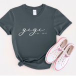 T-shirt Gigi Grandma personnalisé<br><div class="desc">Nous ajoutons toujours de nouveaux designs chaque jour !</div>