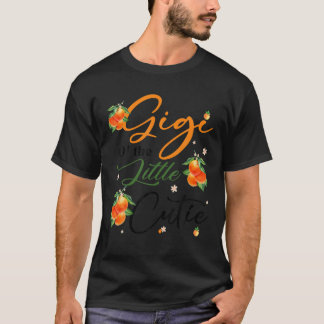 T-shirt Gigi Little Cutie Baby shower Orange 1er anniversa