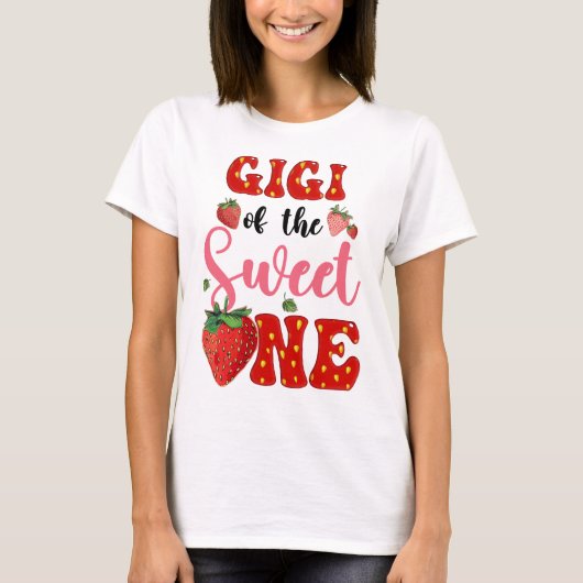 T-shirt Gigi Of Sweet One Strawberry Frist 1er anniversair (Devant)