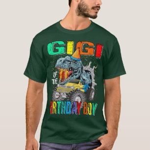 T-shirt Gigi Of The Birthday Boy Monster Dinosaur 