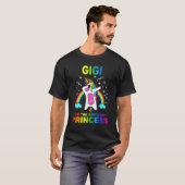 T-shirt Gigi Of The Birthday Princess Girl Dabbing Unicorn (Devant entier)
