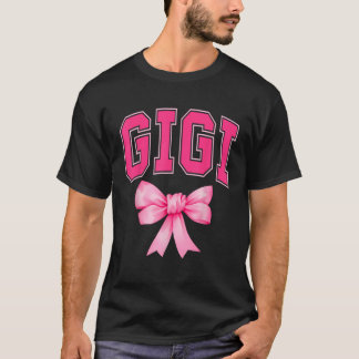 T-shirt Gigi Pink Coquette Bow Fête des Mères Correspondan