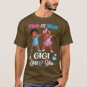 T-shirt Gigi Rose Ou Bleu Vous Aime Bébé Noir Genre Réve
