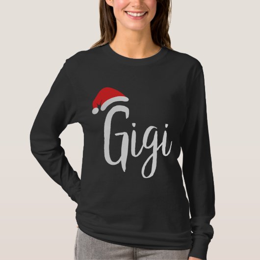 T-shirt Gigi - Santa Hat Noël Fière grand-parent (Devant)