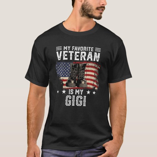 T-shirt Gigi Veterans Day Mon Vétérinaire Préféré Est Mon (Devant)