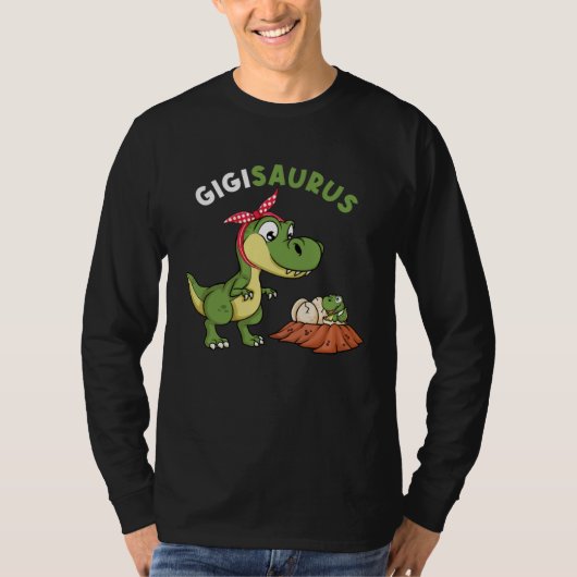 T-shirt Gigisaurus Cute Gigi 4 Kids Dinosaur rex Mother s  (Devant)