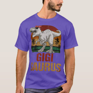 T-shirt Gigisaurus T Rex Dinosaur Gigi Saurus Vintage
