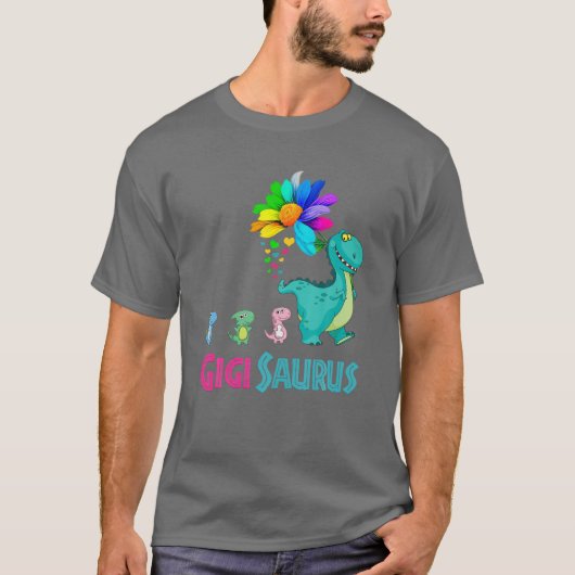 T-shirt Gigisaurus T Rex Gigi Saurus Dinosaur Famille Matc (Devant)