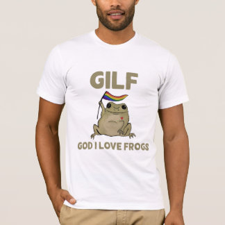 T-shirt GILF Dieu I Love Frogs Christian Funny Animal
