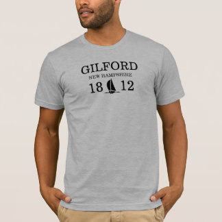 T-shirt Gilford New Hampshire 1812 voile Custom