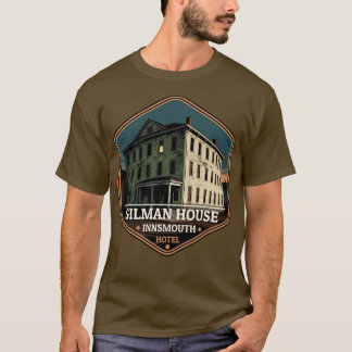 T-shirt Gilman House Innsmouth Hotel Vintage Travel Badge