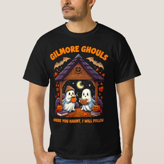 T-shirt Gilmore Ghouls Où Tu As Haunt Je Suis (Devant)