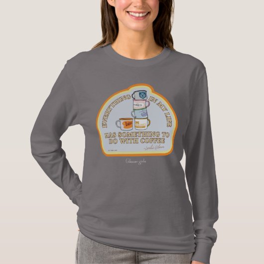 T-shirt Gilmore Girls | Graphique des devis de café (Devant)