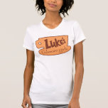 T-shirt Gilmore Girls | Logo Luke's Diner<br><div class="desc">Ce graphique présente le logo emblématique de Luke's Diner. Le Luke's Diner est l'endroit préféré de Lorelai et Rory pour manger à la télé, Gilmore Girls.</div>