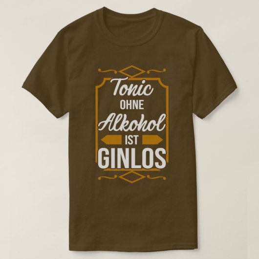 T-shirt Gin alcool gin cocktail (Design devant)