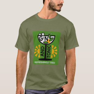 T-shirt Gin Et Boissons Toniques Art