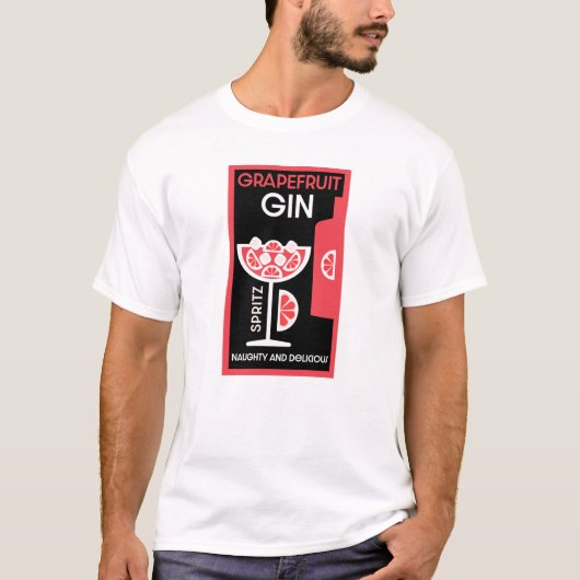 T-shirt Gin rose (Devant)