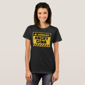 T-shirt Gina en colère (Devant entier)