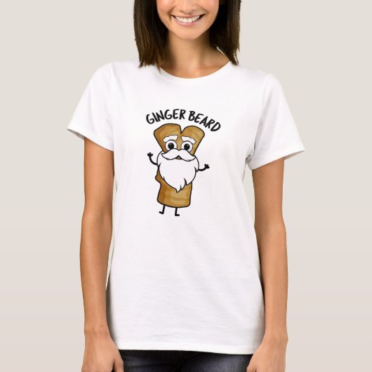 T-shirt Ginger Beard Drôle Pain d'épices Pain d'épices Pun (Devant)