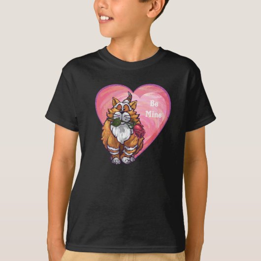 T-shirt Ginger Cat Saint-Valentin (Devant)