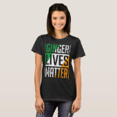 T-shirt Ginger Lives Irish Flag St Patricks Day Redhead Me (Devant entier)