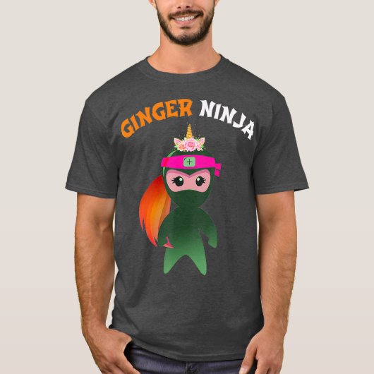 T-shirt Ginger Ninja Multitâche filles Redhead Ginga (Devant)