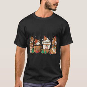 T-shirt Gingerbread Cookie Christmas Coffee Cups Latte Dri