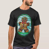 T-shirt Gingerbread homme style vitrail (Devant)
