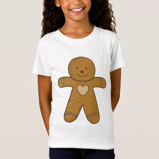T-Shirt GingerBread Man Christmas Cookie (Devant)
