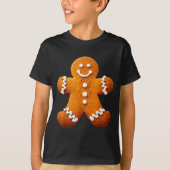 T-shirt Gingerbread Man Costume Funny Halloween Christmas (Devant)