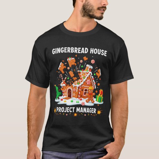 T-shirt Gingerbread Man Costume, Gingerbread House Project (Devant)