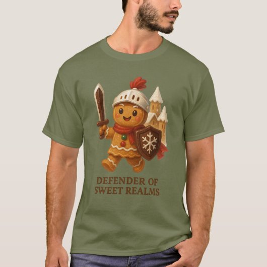 T-shirt Gingerbread Man - Defender of the Realm Christmas (Devant)