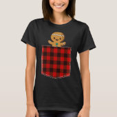 T-shirt Gingerbread Man in Plaid Pocket (Devant)