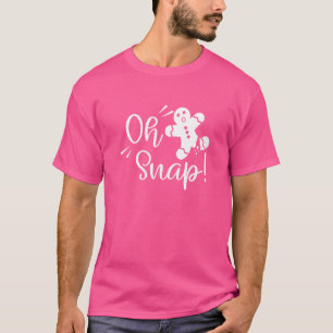 T-shirt Gingerbread Man Oh Snap Christmas Cookie Costume B