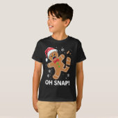 T-shirt Gingerbread Man Oh Snap Christmas Funny Cookie (Devant entier)